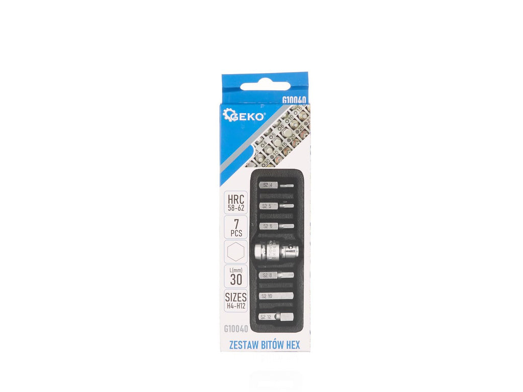 7 pcs. HEX H4-H12 screwdriver bit set
