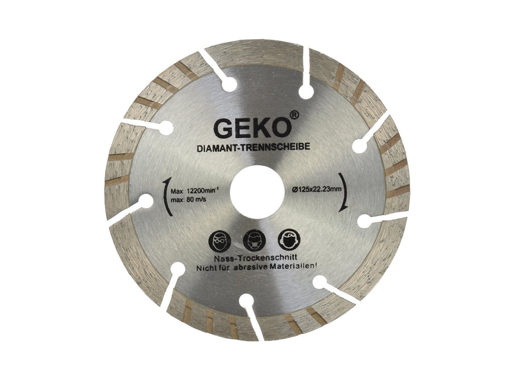 Segmented Turbo Rim Diamond Blade 125 mm x 22.2 mm LASER-grey