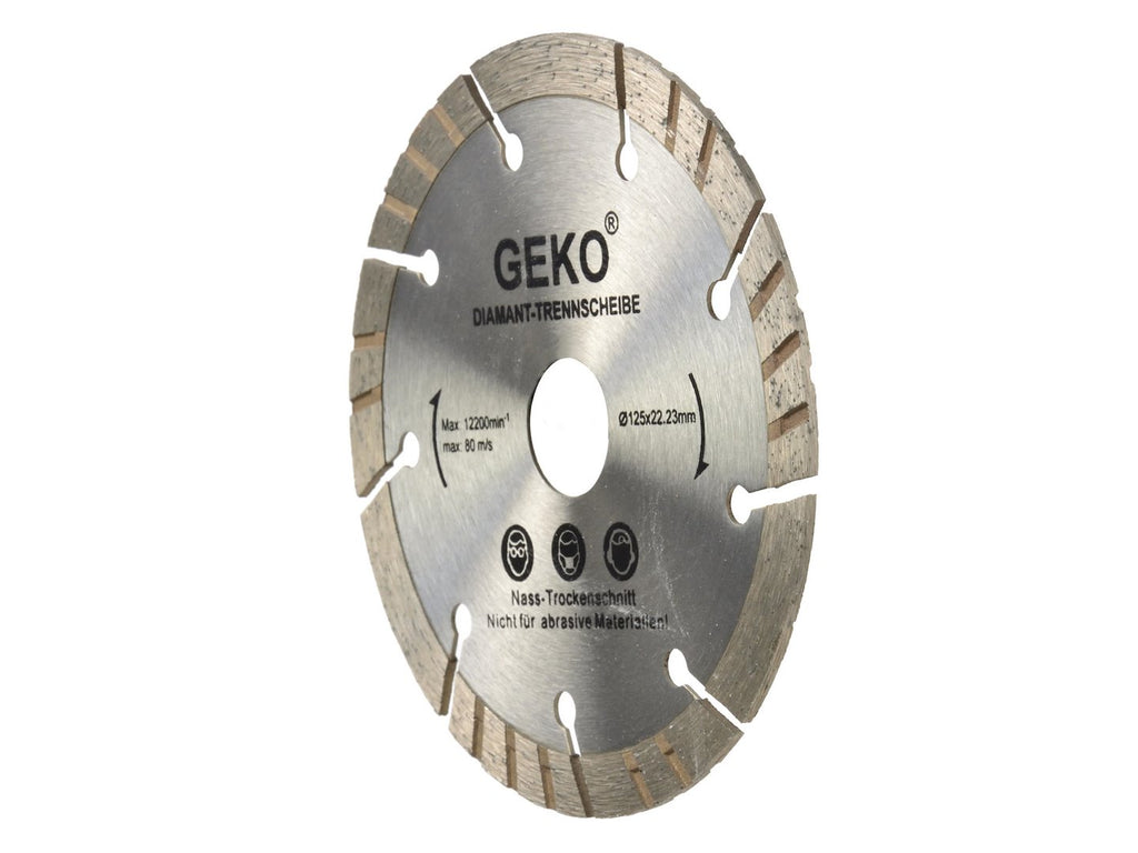 Segmented Turbo Rim Diamond Blade 125 mm x 22.2 mm LASER-grey