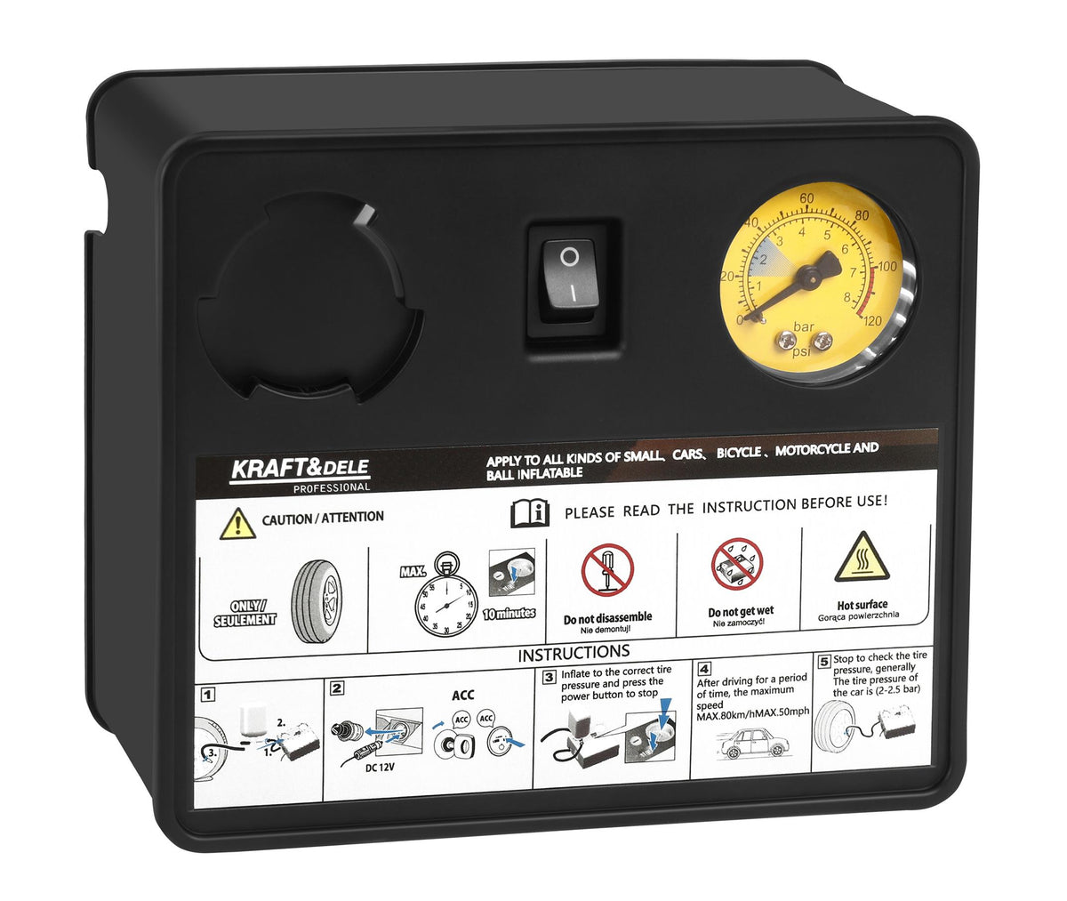 Tire repair kit with sealant KD12703