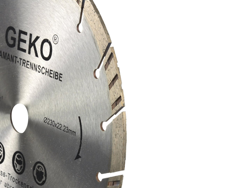Segmented Turbo Rim Diamond Blade 230 mm x 22.2 mm Laser-welded - grey