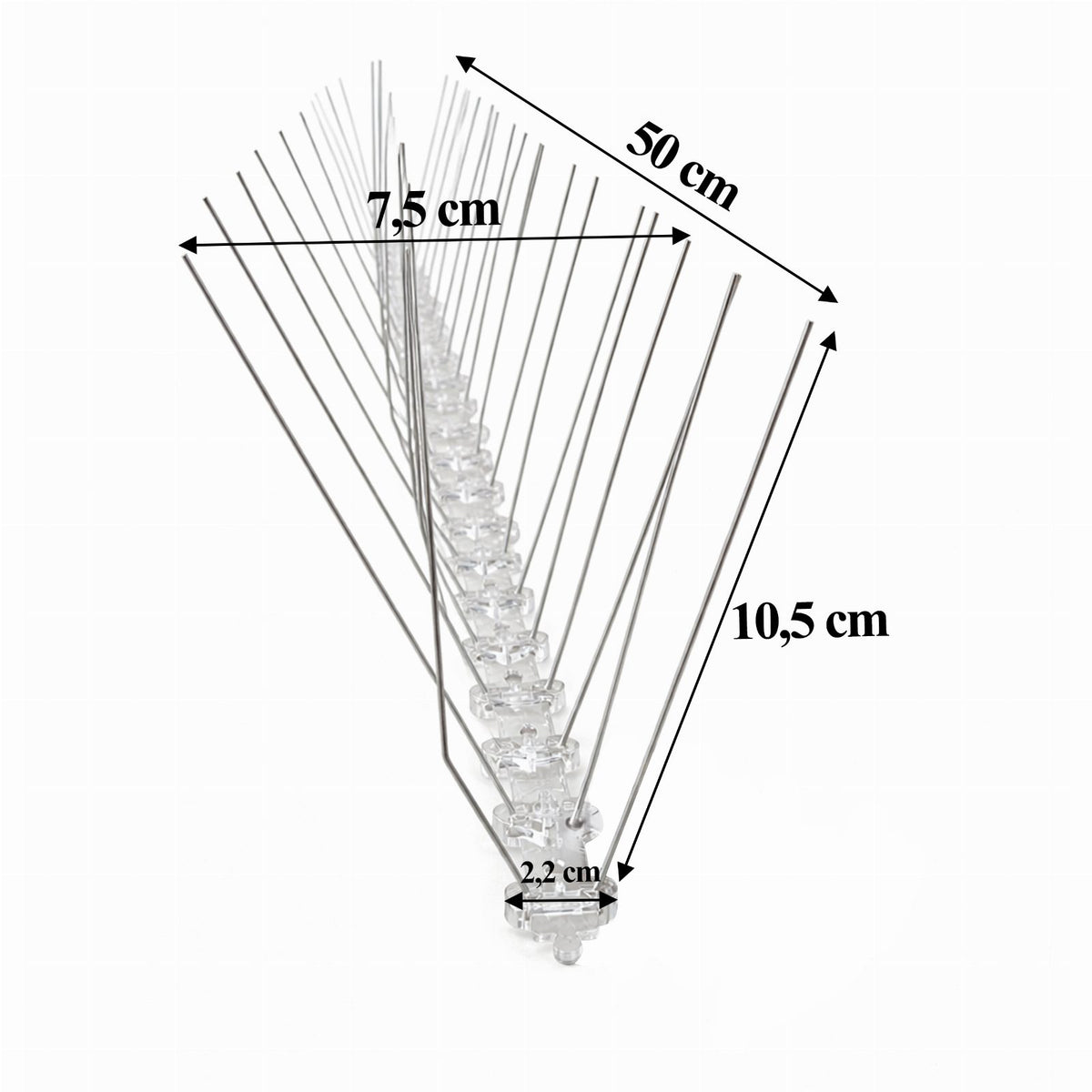 Stainless Steel Metal Bird Spikes for Windowsills and Ledges 50 cm 20 pcs