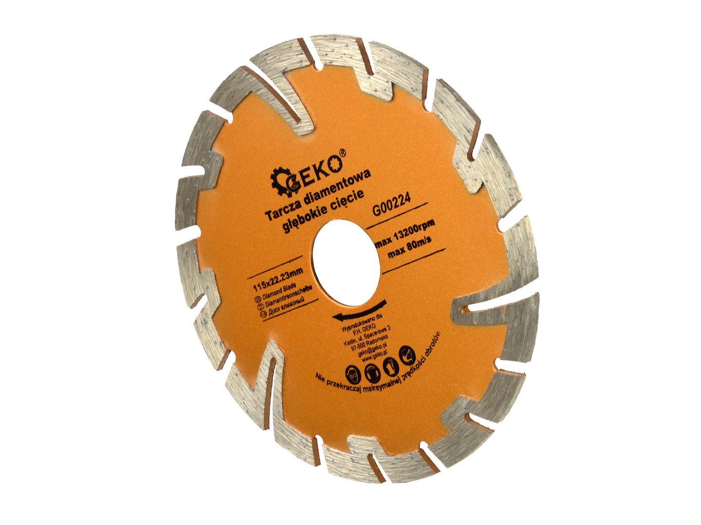 Deep-Protected Turbo Diamond Blade 115 x 22.2 mm