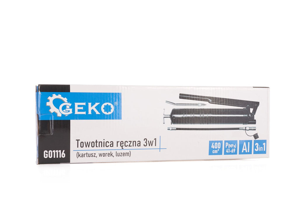 Grease gun 3-in-1 (cartridge, bag, loose)