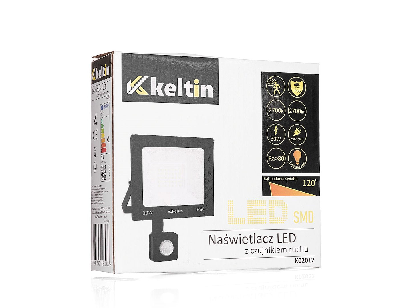 LED Floodlight 30W with Motion Sensor – Warm White Color 2700K