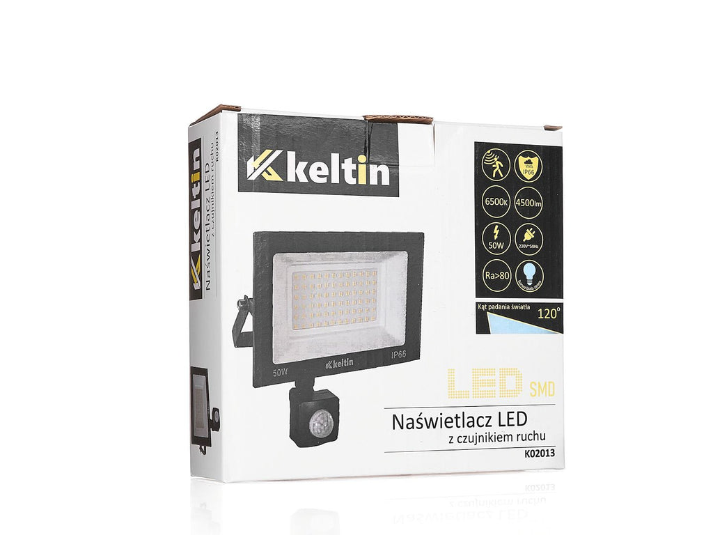 LED floodlight 50W with motion sensor – cold white color 6500K