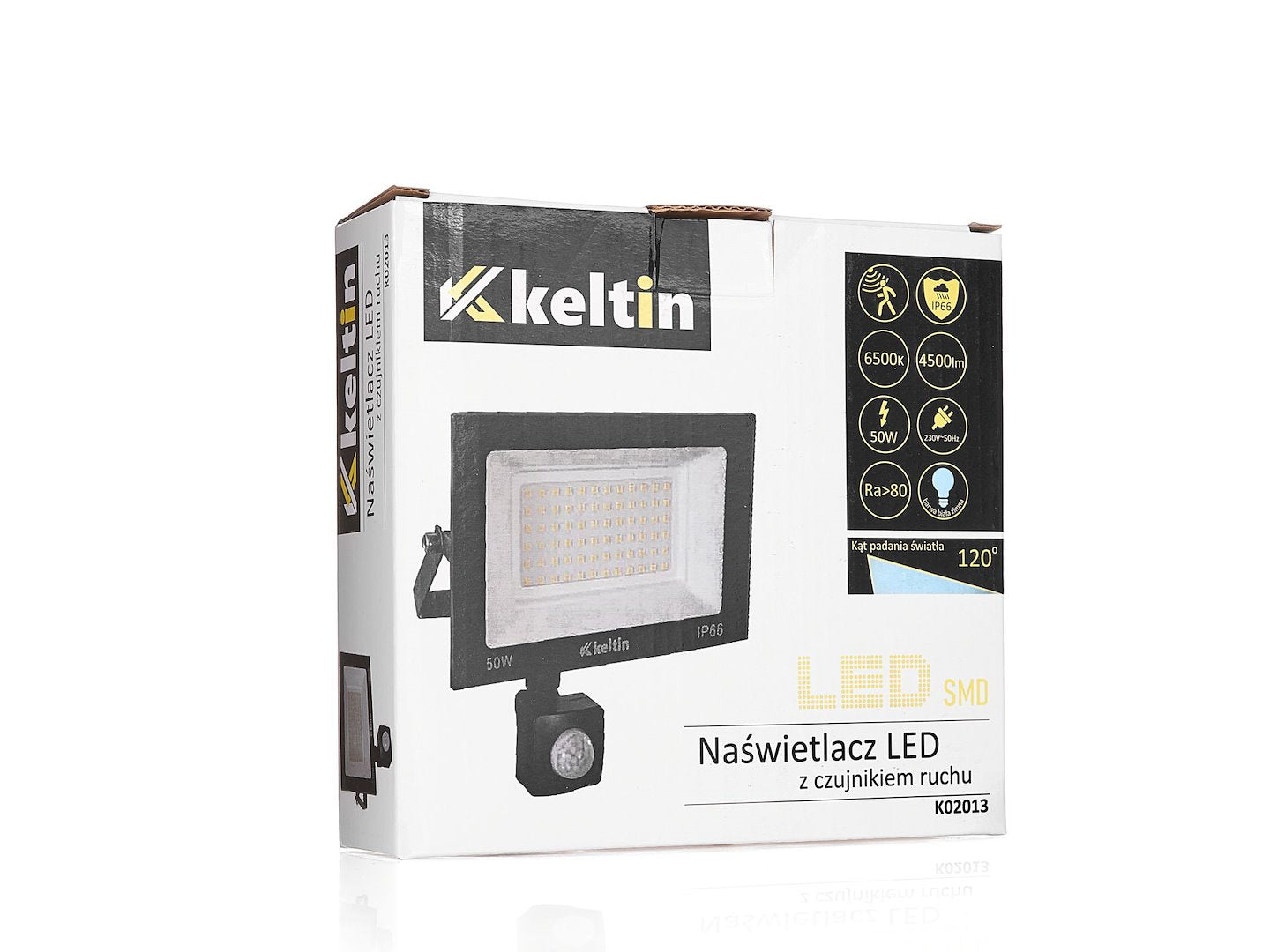 LED floodlight 50W with motion sensor – cold white color 6500K