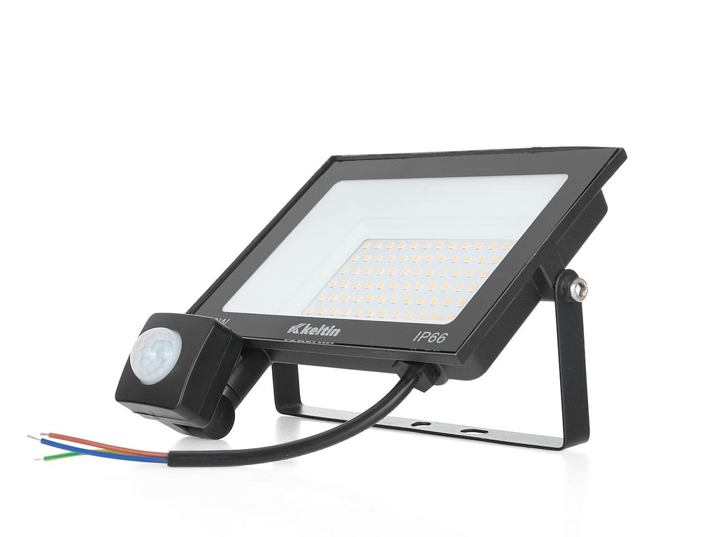 LED Floodlight 50W with Motion Sensor — Warm White 2700K