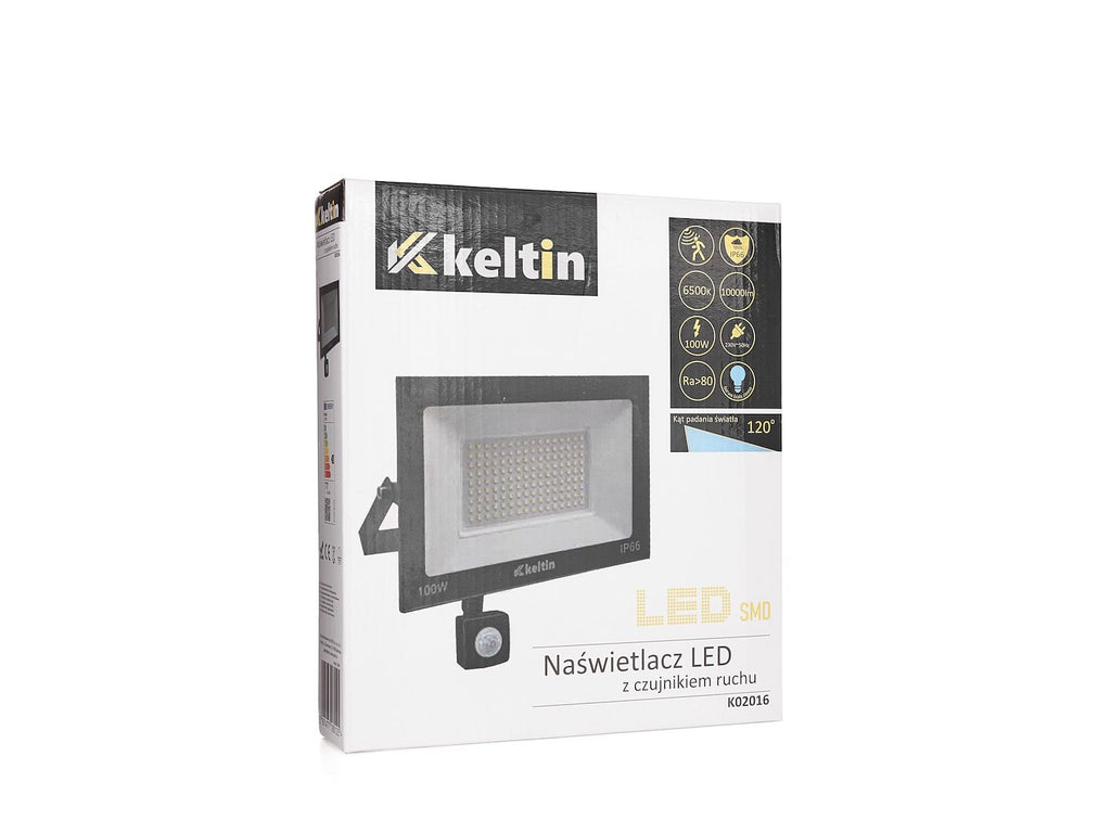 LED Floodlight 100W with Motion Sensor – Cold White 6500K