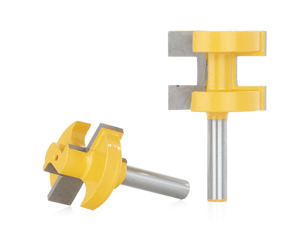 Multi-slot milling cutter bits, 8 mm shank height — 2 pcs