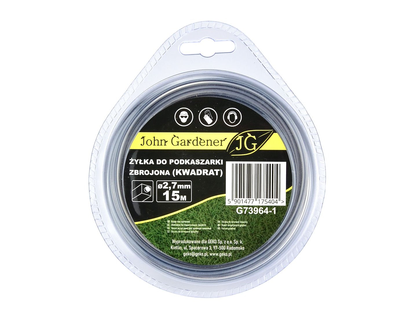 Reinforced Nylon Line 2.7 mm x 15 m (Square)