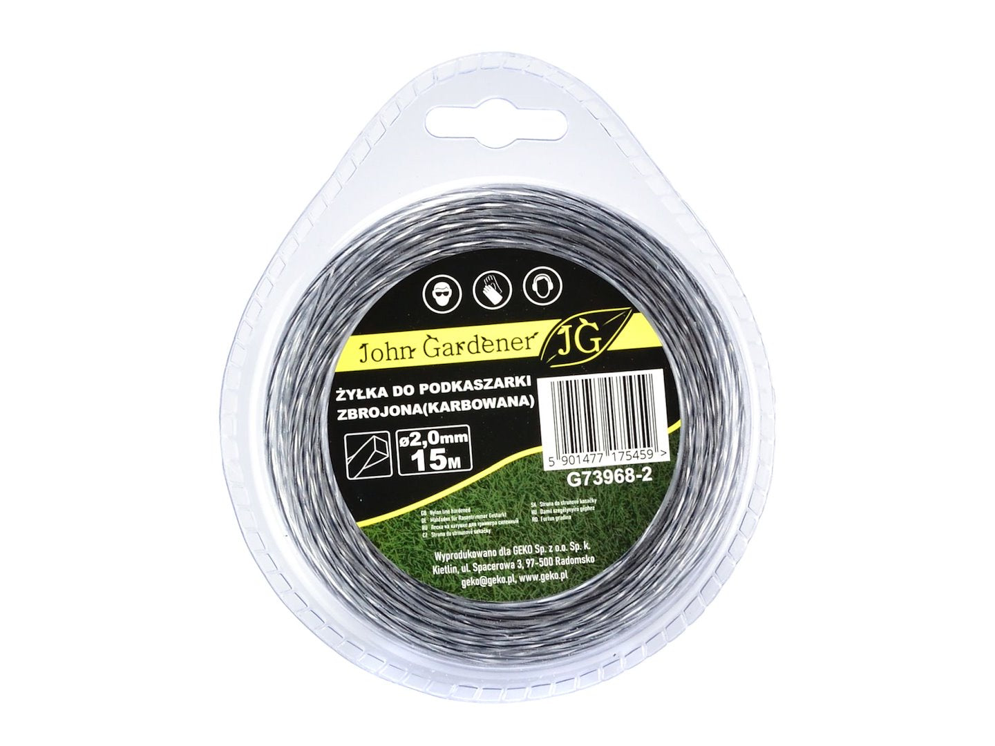 Reinforced nylon corrugated line 2.0 mm x 15 m