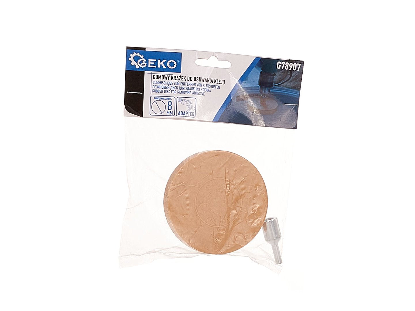 Rubber disc for removing glue + adapter (Type 1)