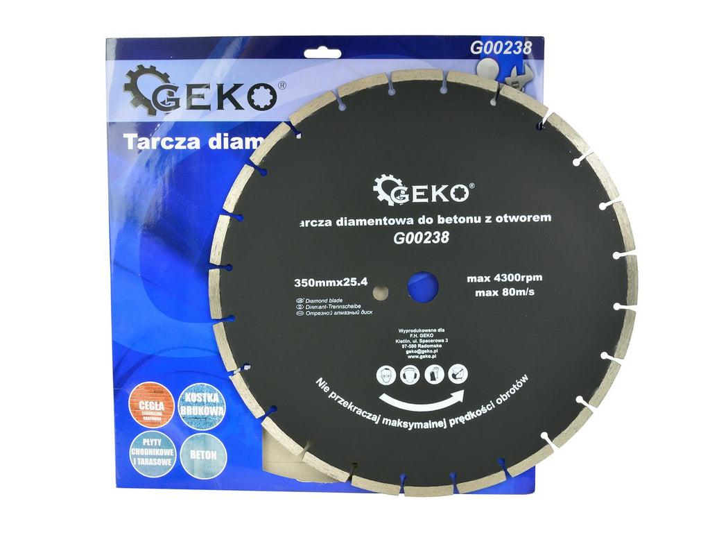 Segmented Rim Diamond Blade 350 x 25,4 mm with Additional Hole