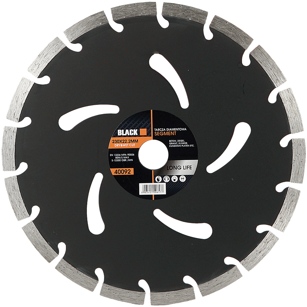 Segmenttüüpi teemantketas betoonile P230mm x 22.2 segment