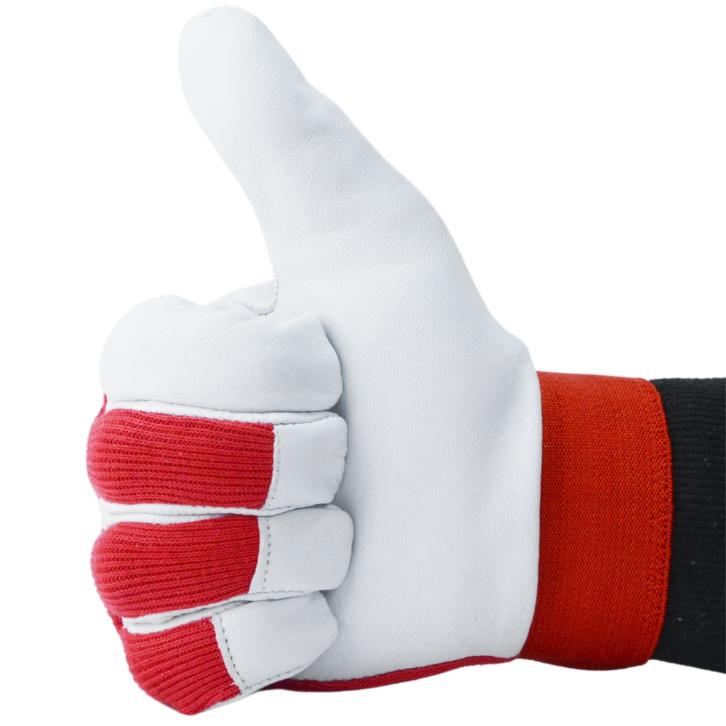 Paigaldaja kaitsekindad, 11" kitse nahk, takjakinnitus, 1 tk