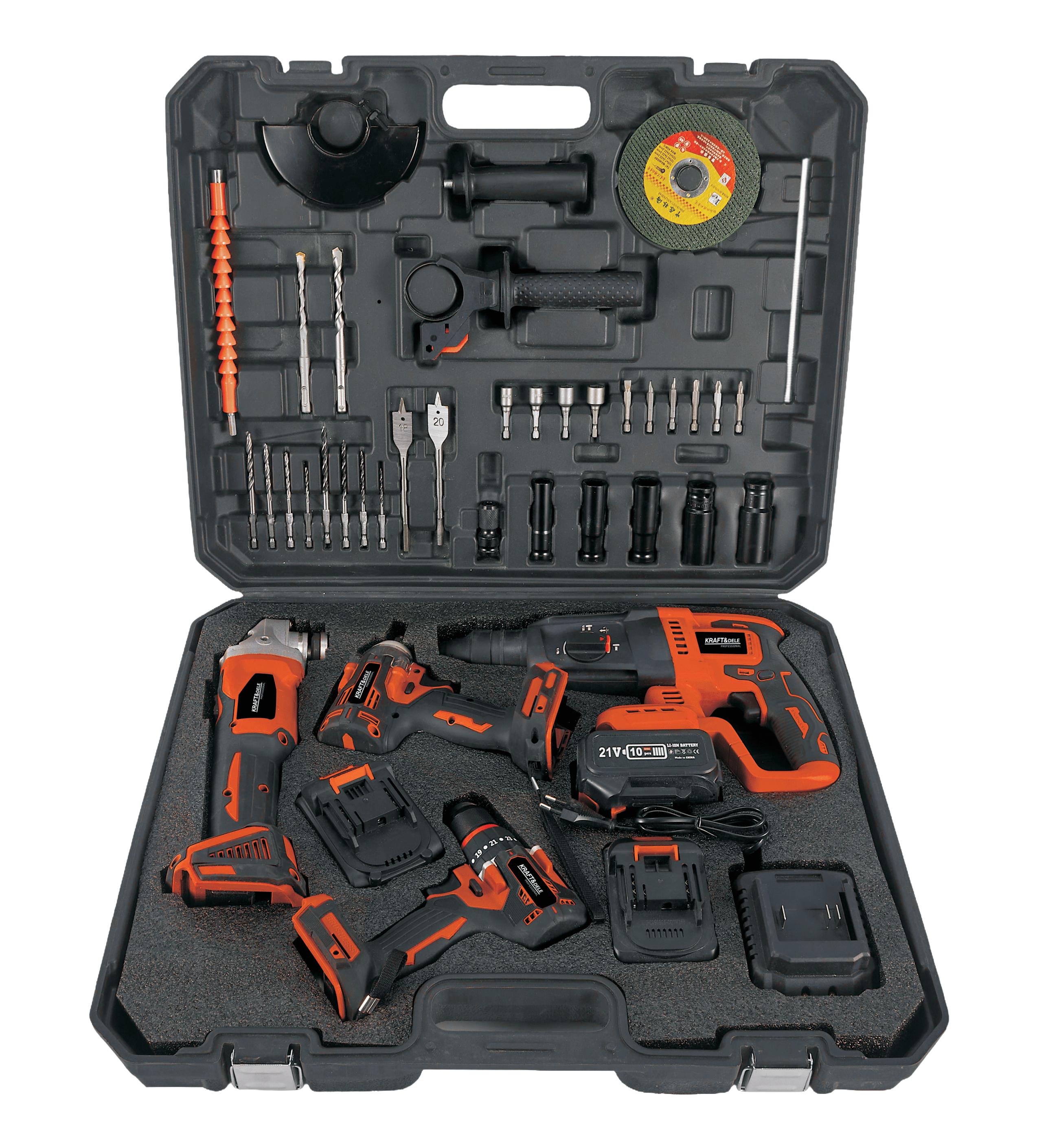 Cordless tool set 3x21V 3000mAh KD3358