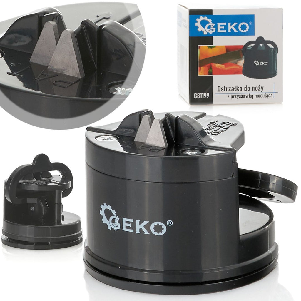 Knife sharpener with mounting suction cup
