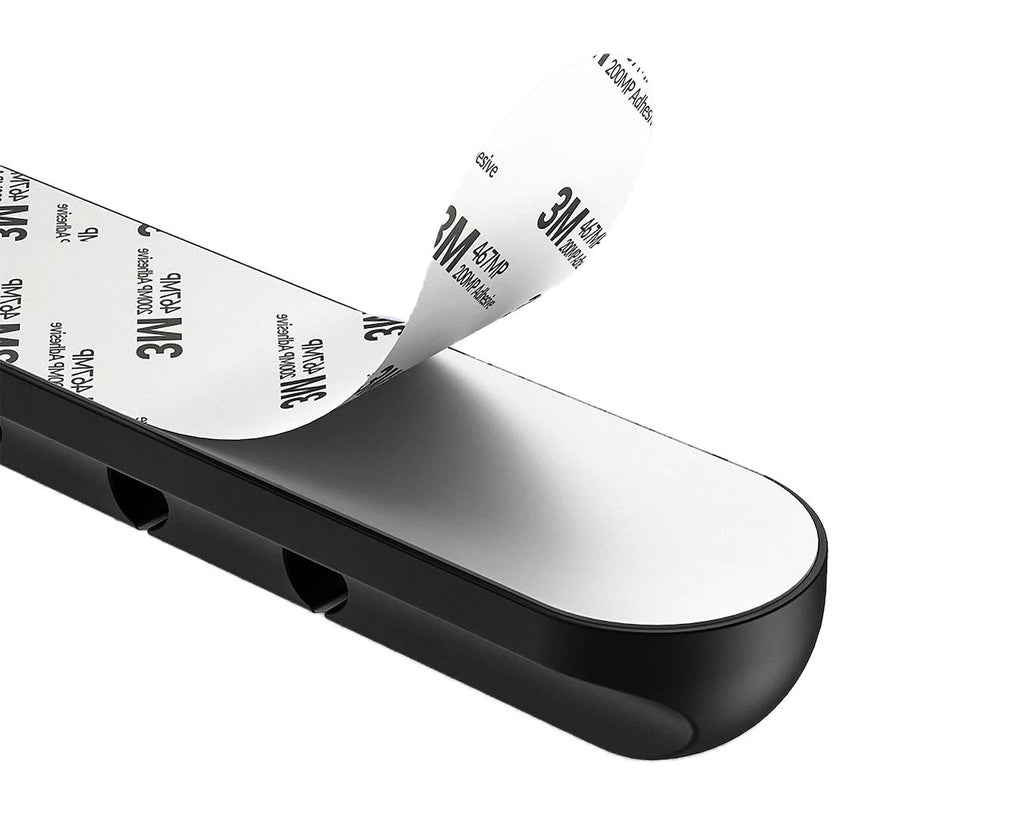 Self-adhesive cable clip holder with 5 slots