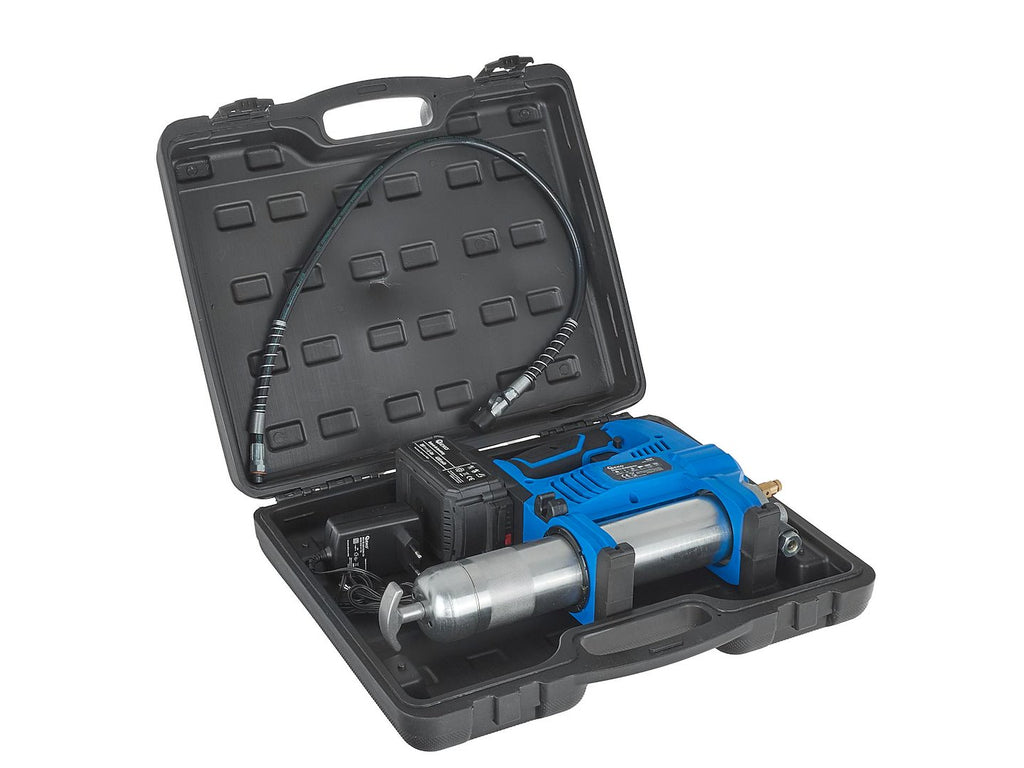 Cordless grease gun with 4.0 Ah battery & charger