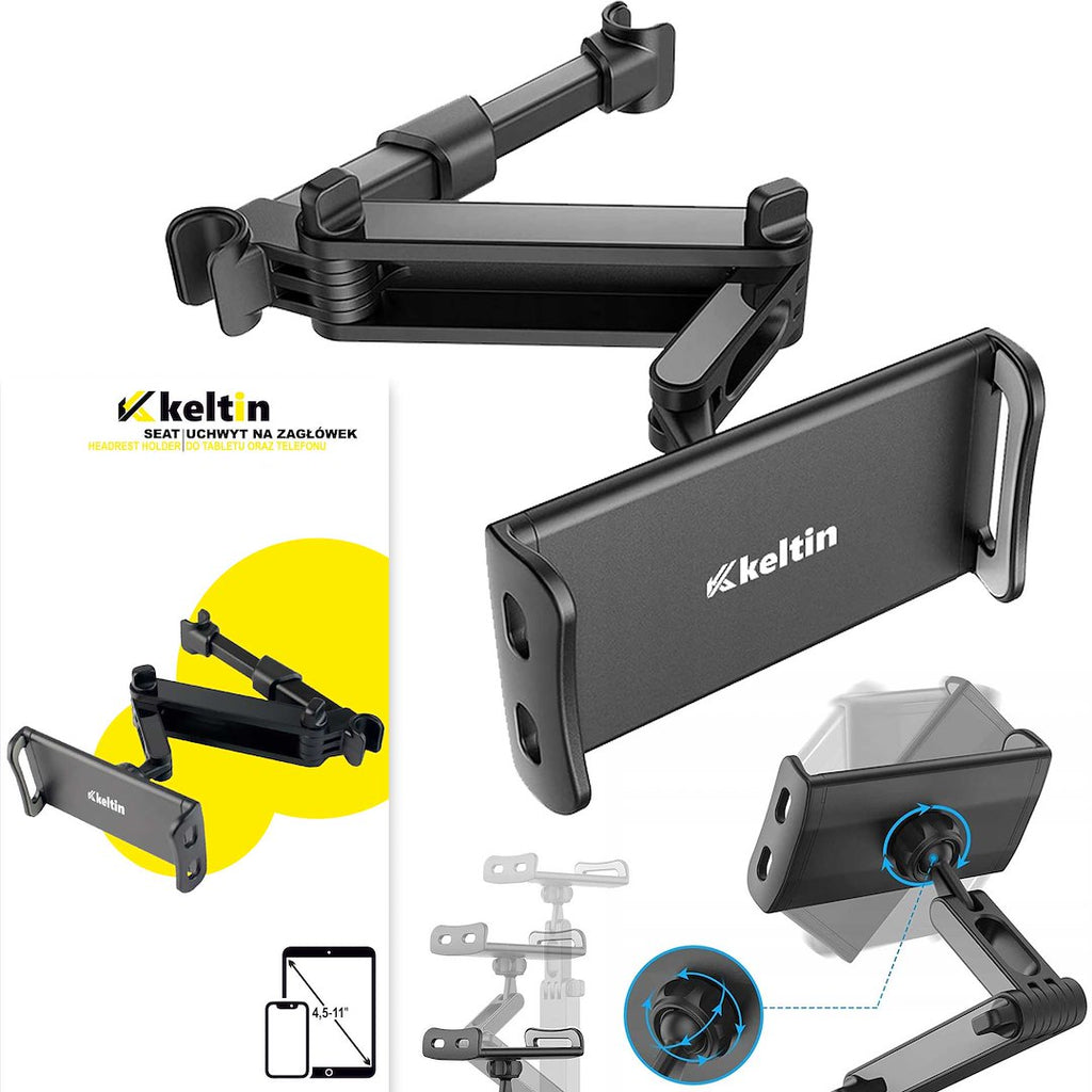 Seat Headrest Holder for Tablet or Mobile Phone