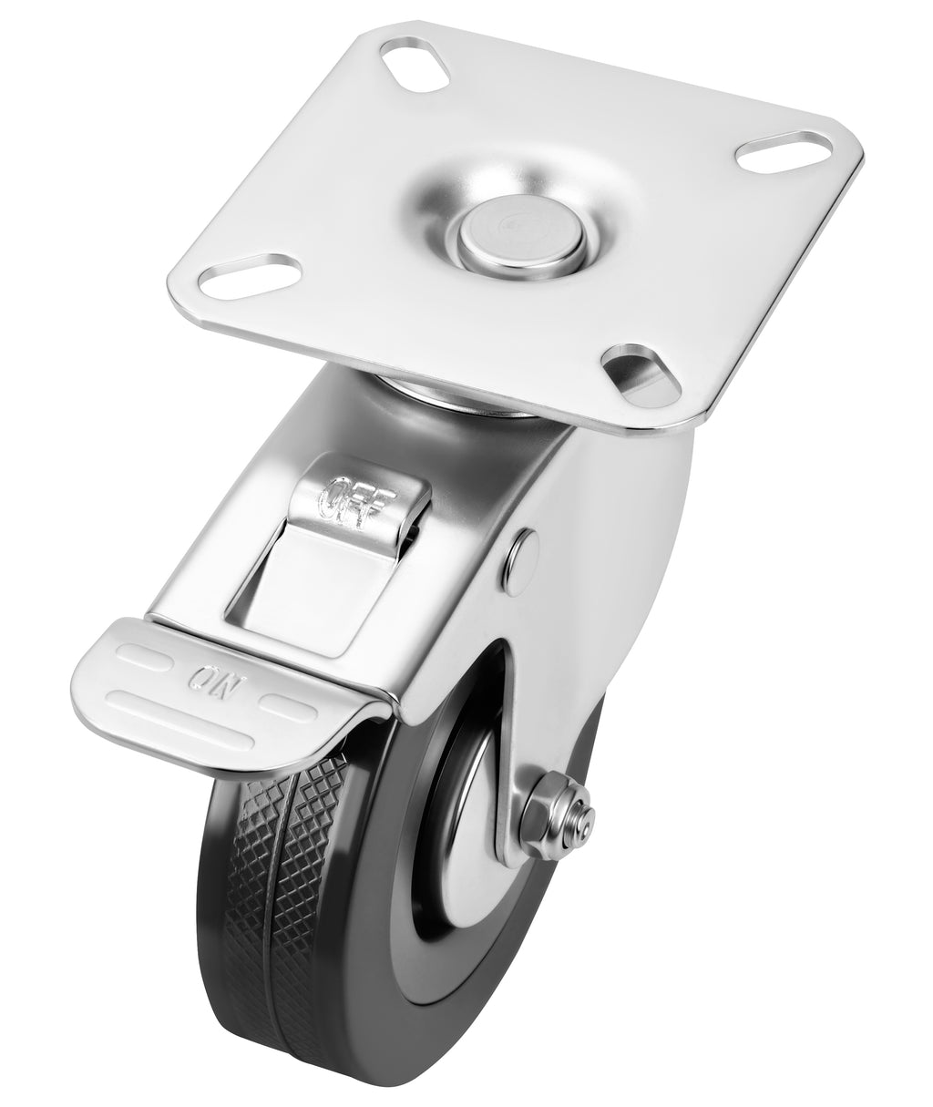 Set of 75mm swivel wheels 220kg 4pcs. KD3620