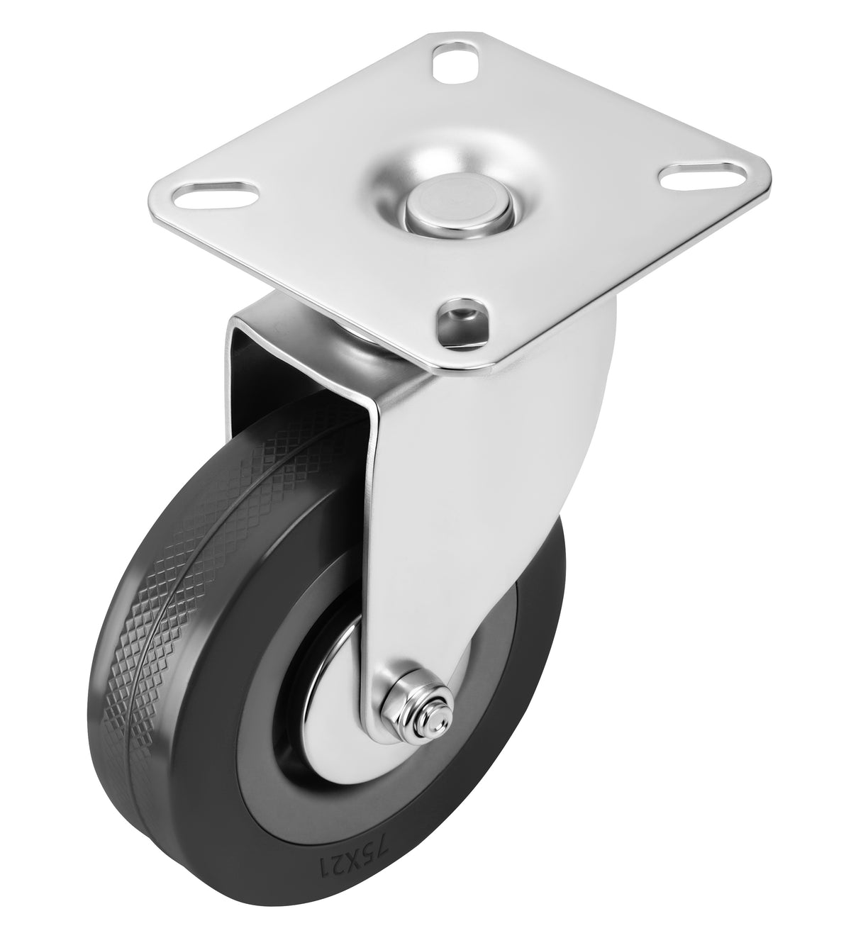 Set of 75mm swivel wheels 220kg 4pcs. KD3620