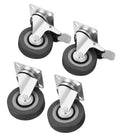 Set of 75mm swivel wheels 220kg 4pcs. KD3620