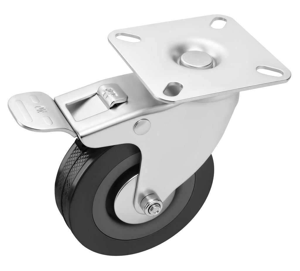 Set of 75mm swivel wheels 220kg 4pcs. KD3620