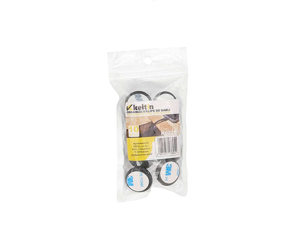 10pcs Self-Adhesive Cable Clip Holders (28x28mm)