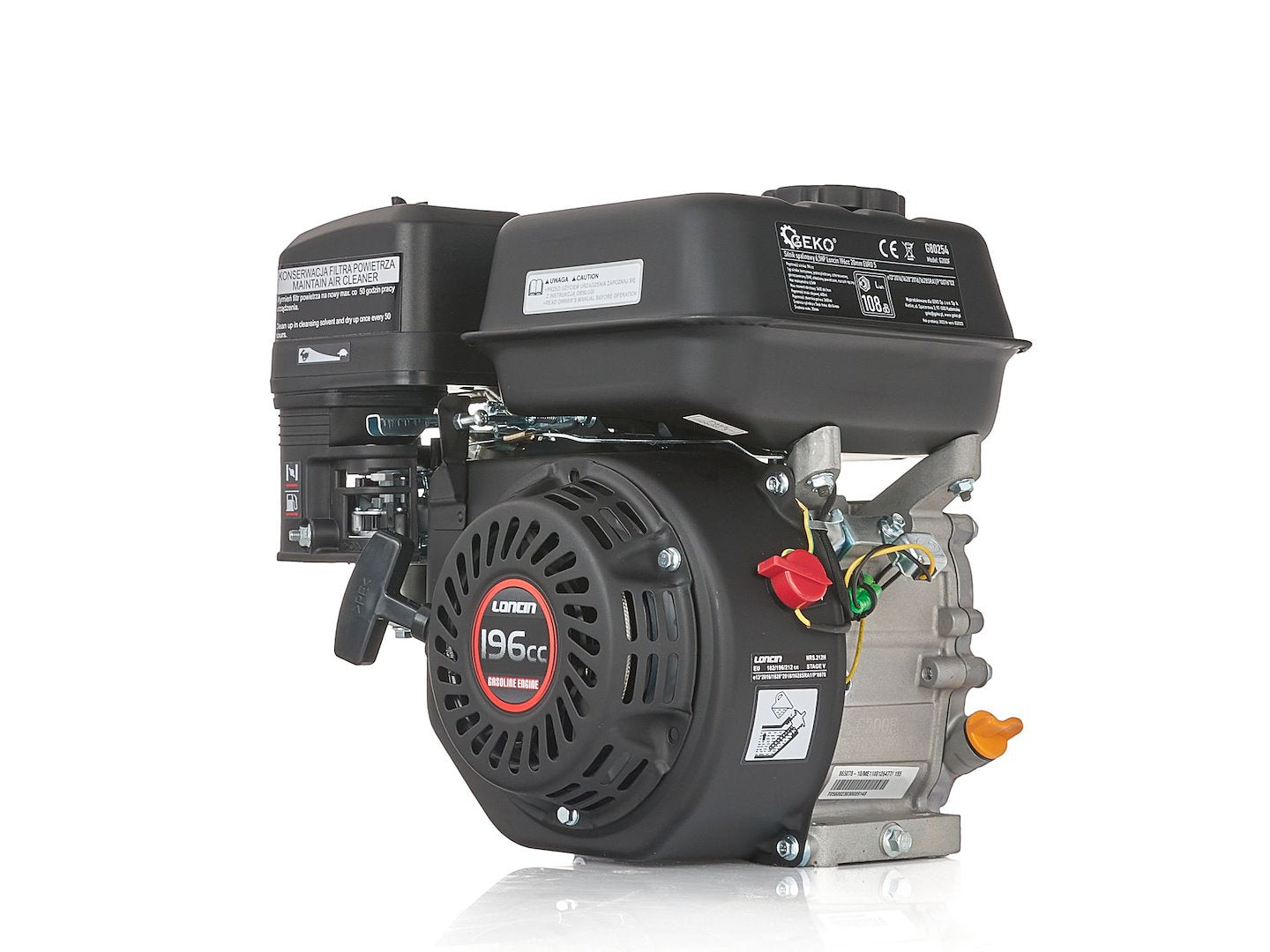 Gasoline engine Loncin 196cc 20mm EURO 5