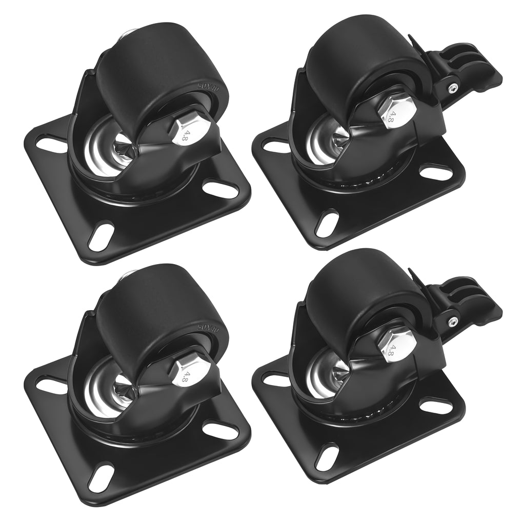 Set of 50mm swivel wheels 1200kg 4pcs. KD3626