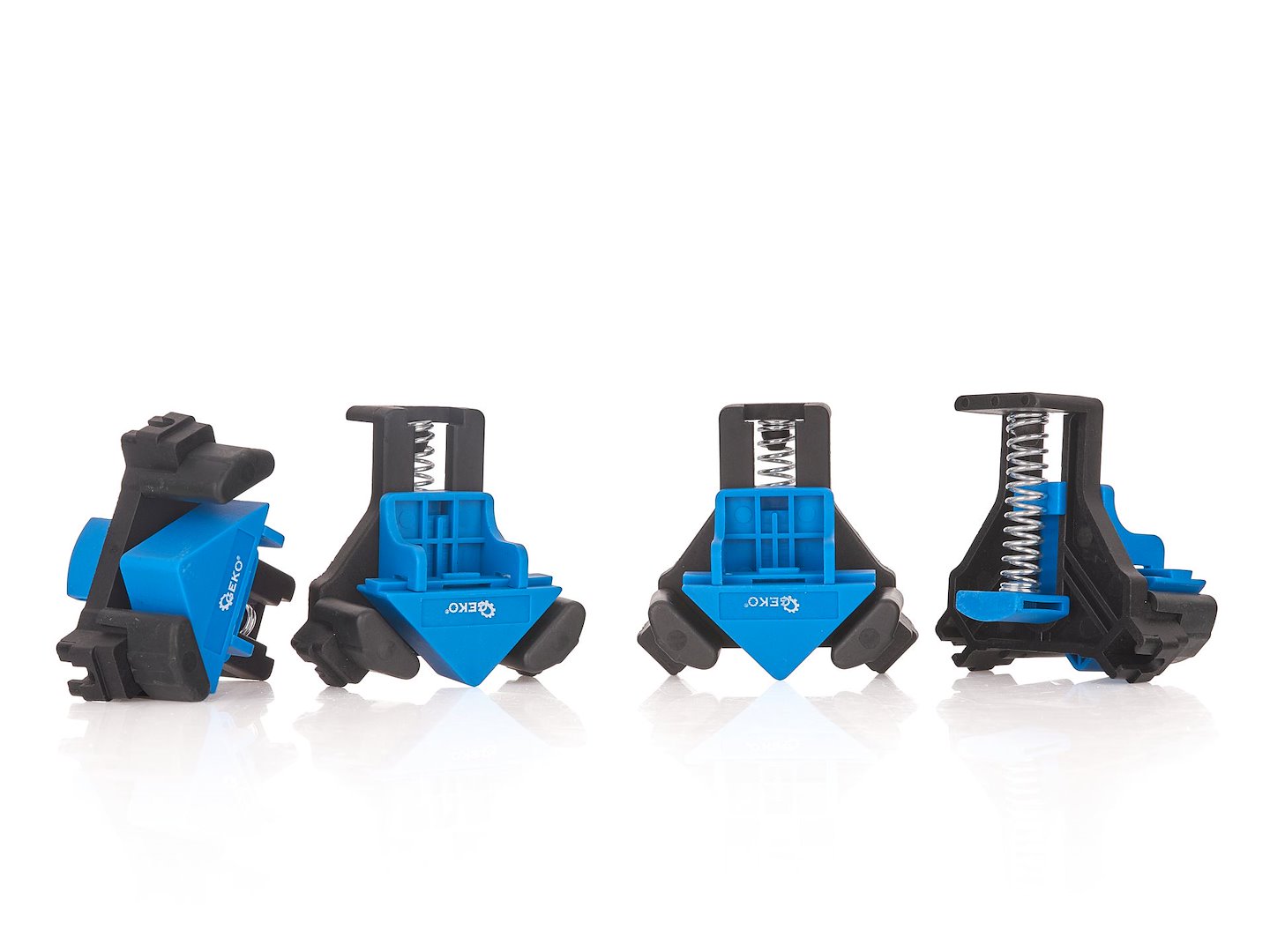 Set of 90-degree angle spring clamps, 4 pcs.