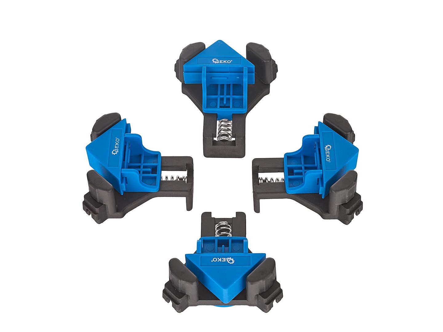 Set of 90-degree angle spring clamps, 4 pcs.
