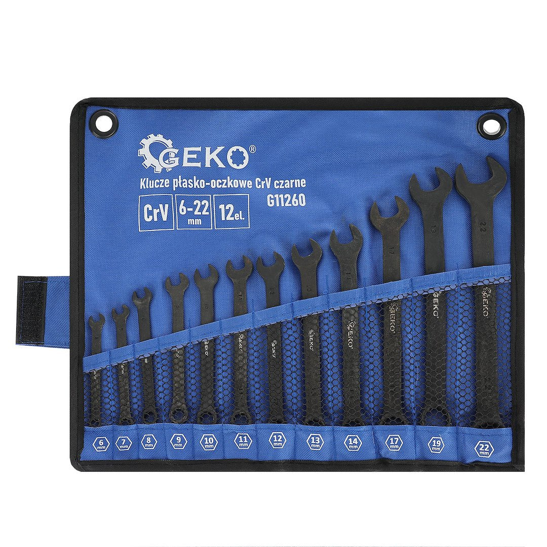 Combination Spanner Elliptical Set 6-22 mm, 12 pcs
