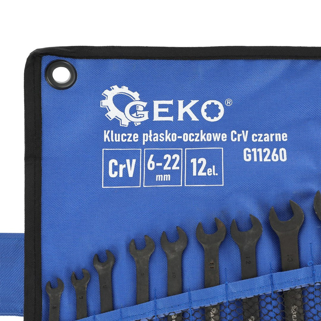 Combination Spanner Elliptical Set 6-22 mm, 12 pcs