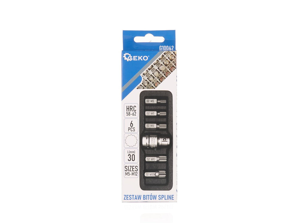 6 pcs Spline M5-M12 screwdriver bit set