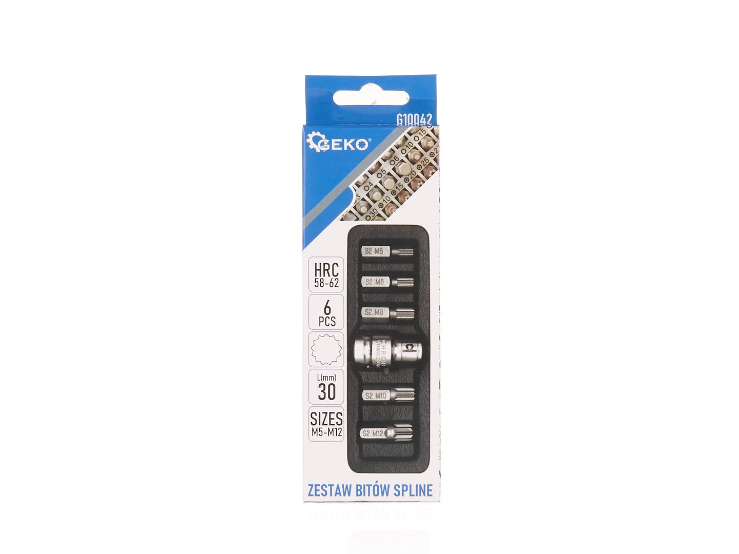 6 pcs Spline M5-M12 screwdriver bit set