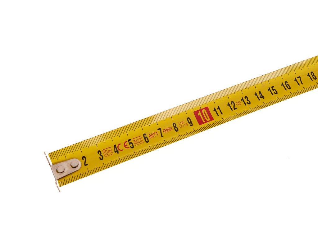 Measuring tape 10m x 25mm, double-sided – Pack of 6