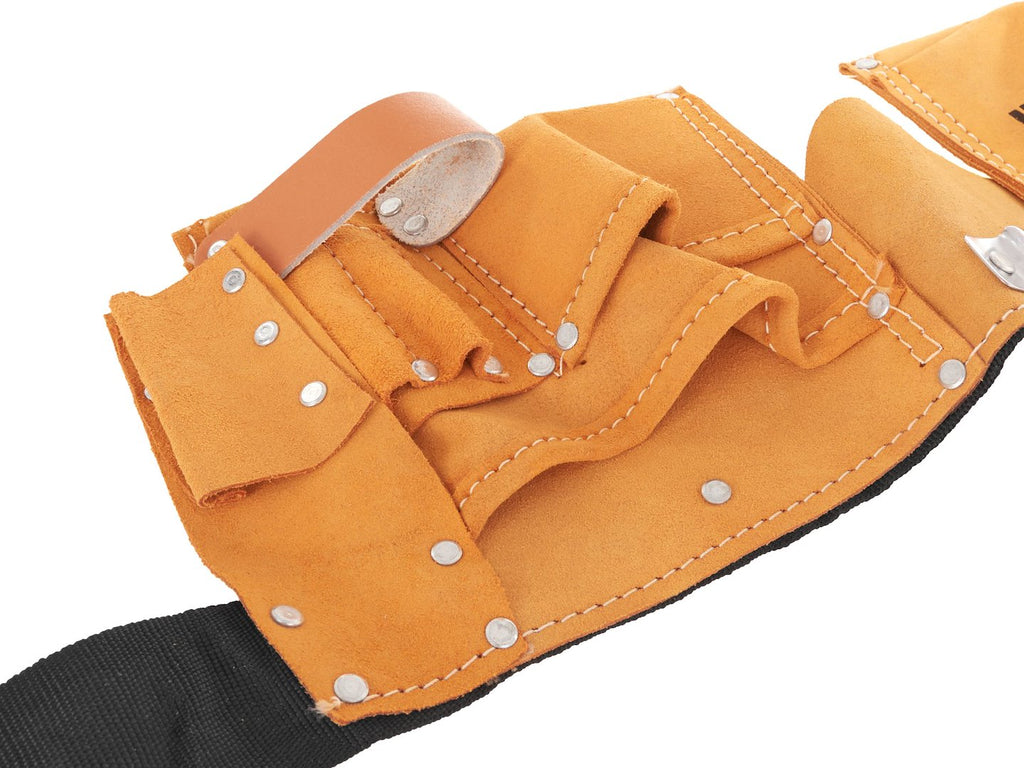 Leather Tool Belt with 11 Pockets