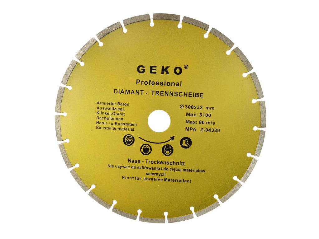 GEKO Profi Segmented Rim Diamond Blade 300 x 8 x 32 mm