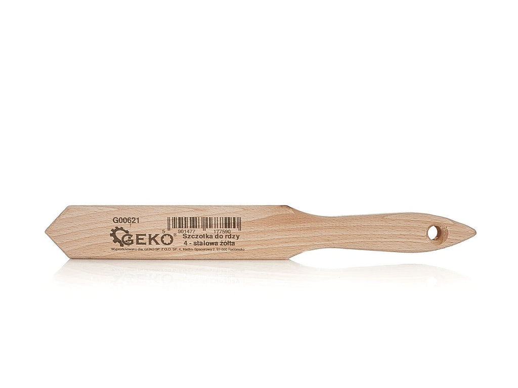 4-row wire brush for rust removal (wooden handle)
