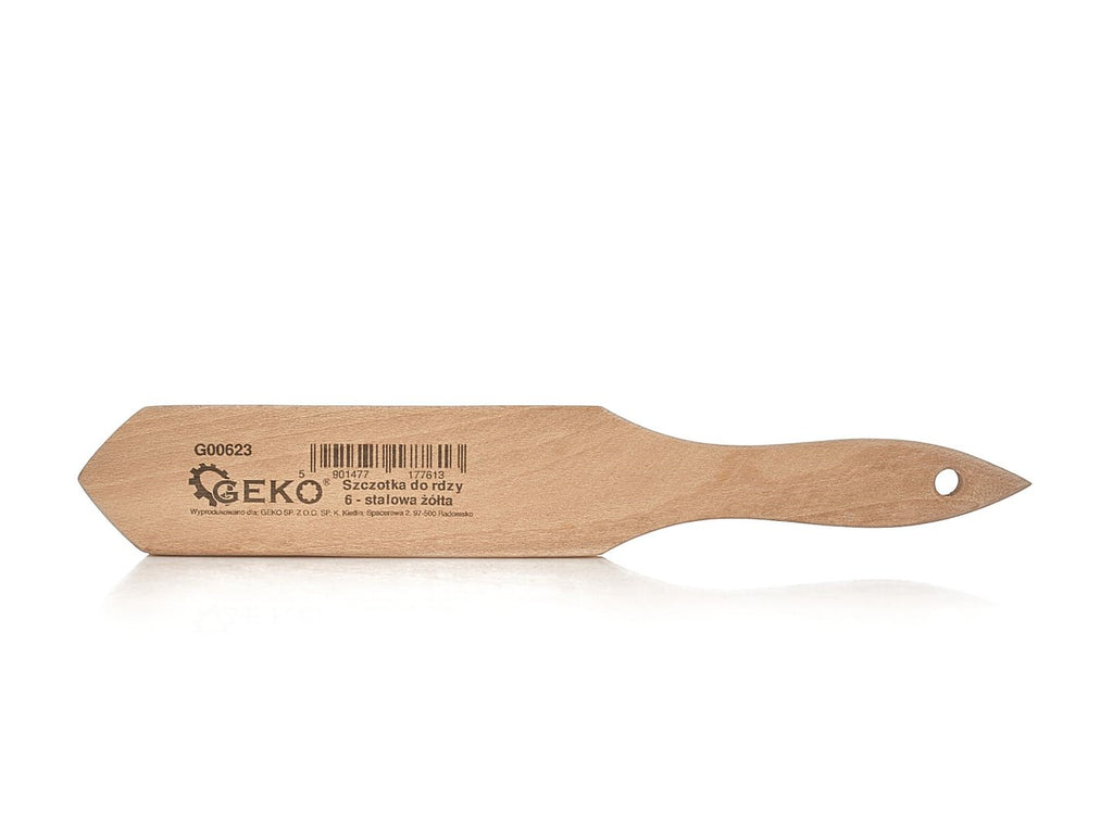 6-row wire brush for rust removal (wooden handle)