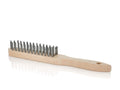 PL Rust-removal wire brush black 4 rows wood (30)