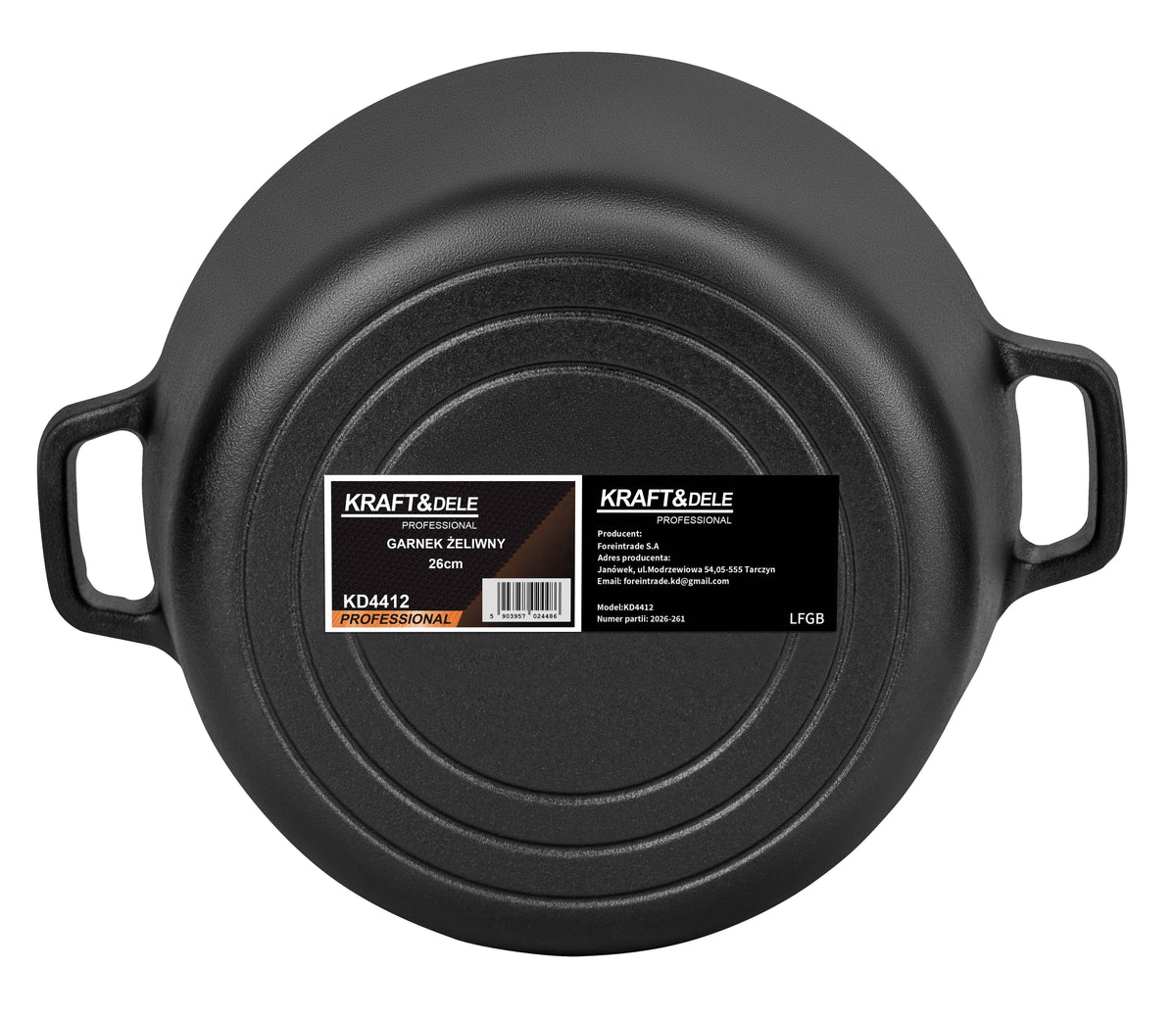 Cast iron pot 26cm KD4412