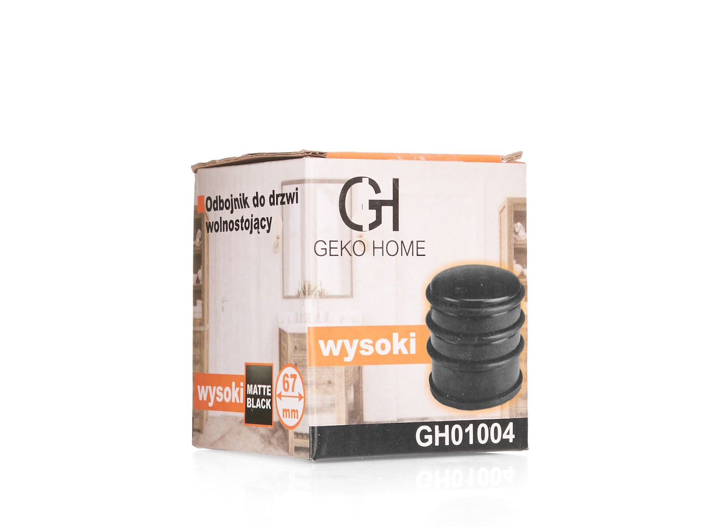 Freestanding door stopper – high (black matte finish)