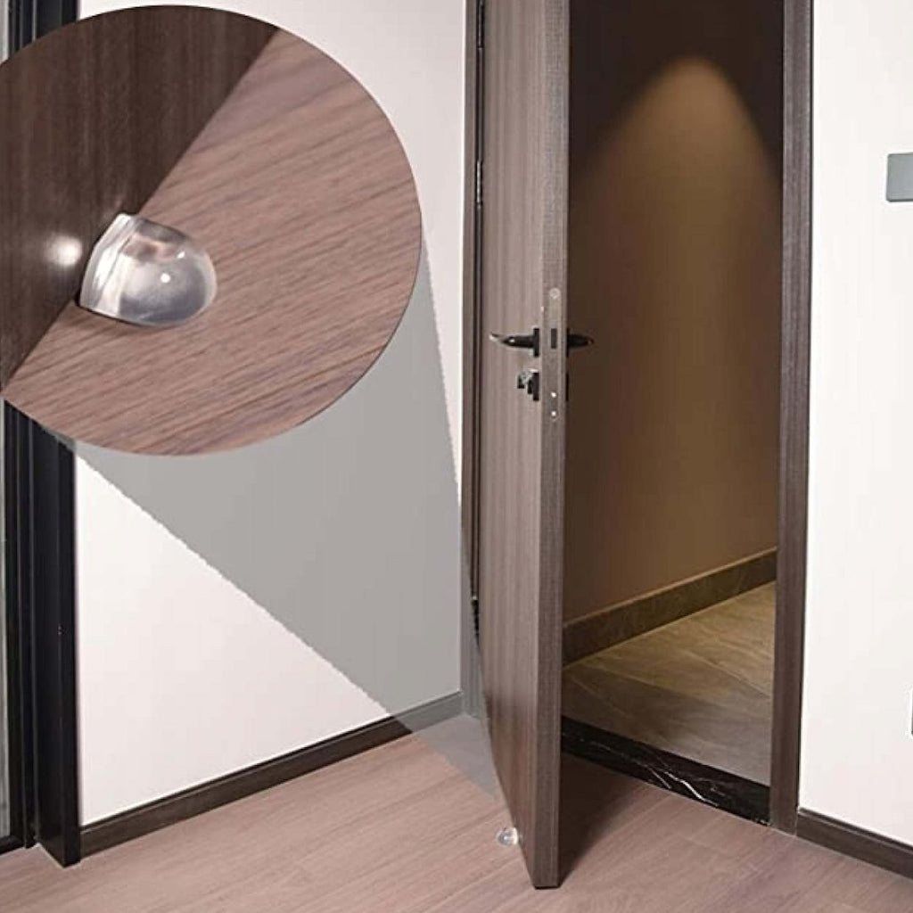 Self-adhesive door stopper – transparent