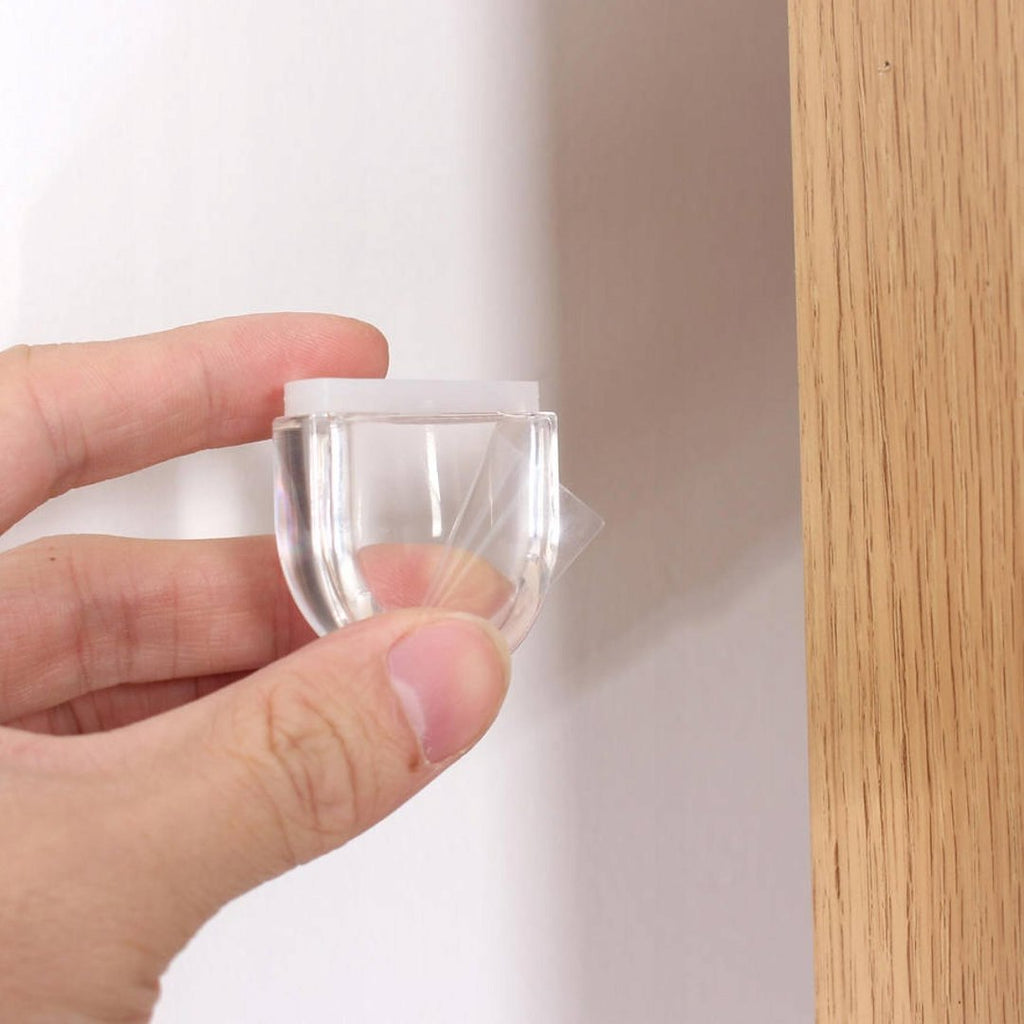 Self-adhesive door stopper – transparent