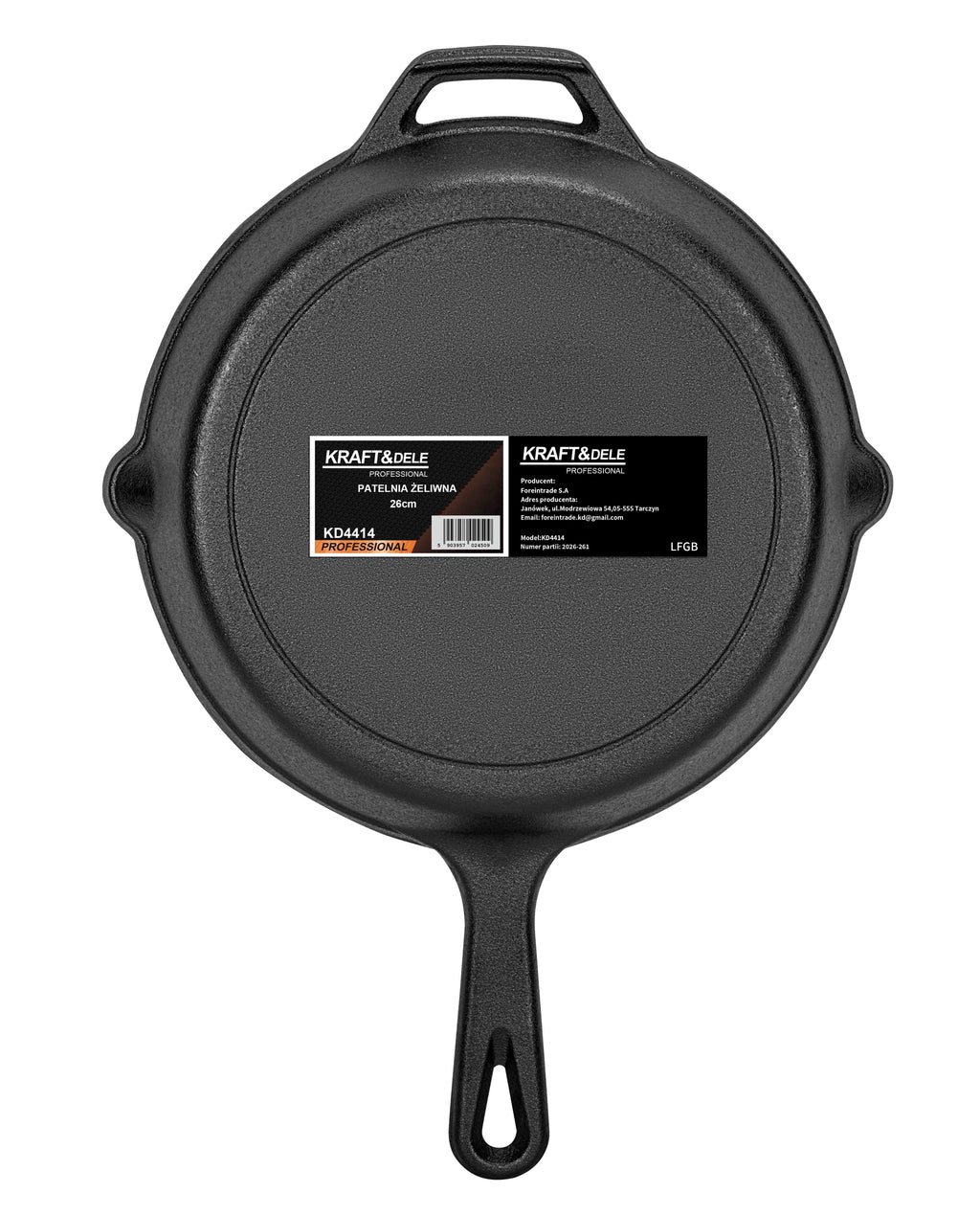 Cast iron frying pan 26cm KD4414