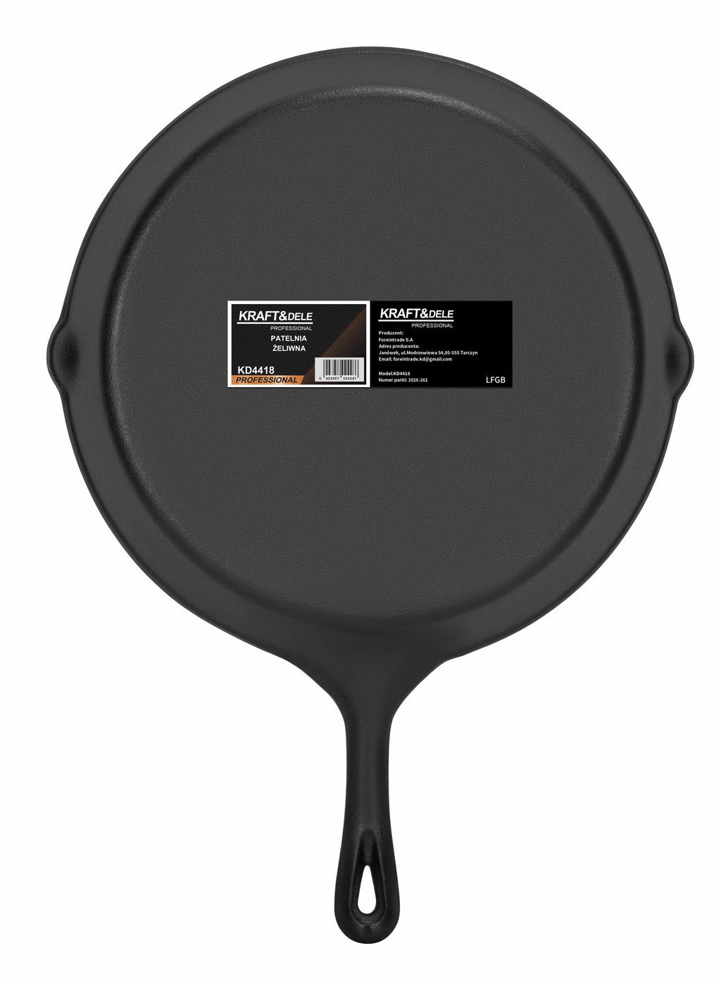 Cast iron frying pan 30cm KD4418